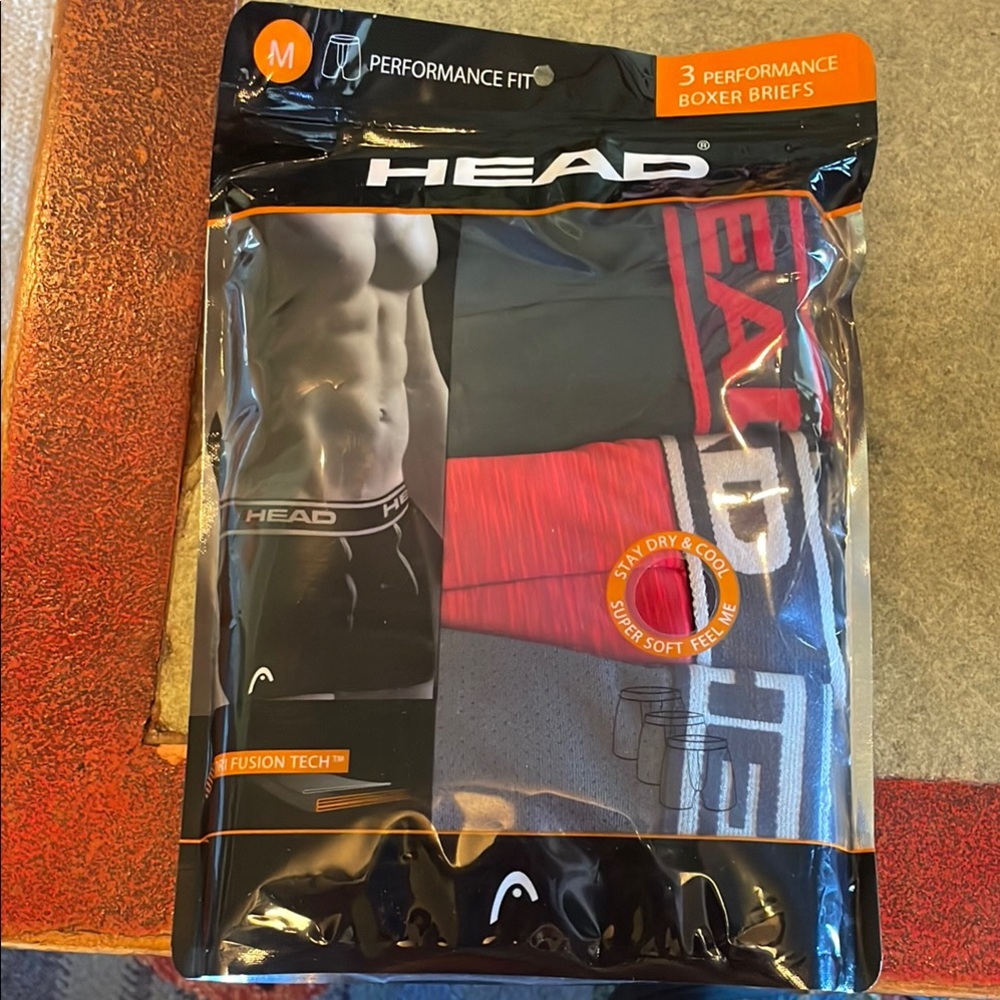 Head Performance Fit Boxer Briefs - Black and Red